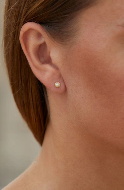 Savvy Cie Jewels 14k Gold & Cultured Freshwater Pearl Stud Earrings In Yellow