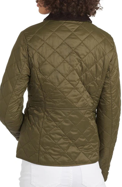 Barbour Deveron Diamond Quilted Jacket In Green | ModeSens