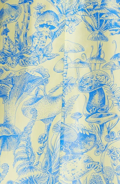 Shop Stella Mccartney Fungi Print Silk Midi Dress In 7250 Banana
