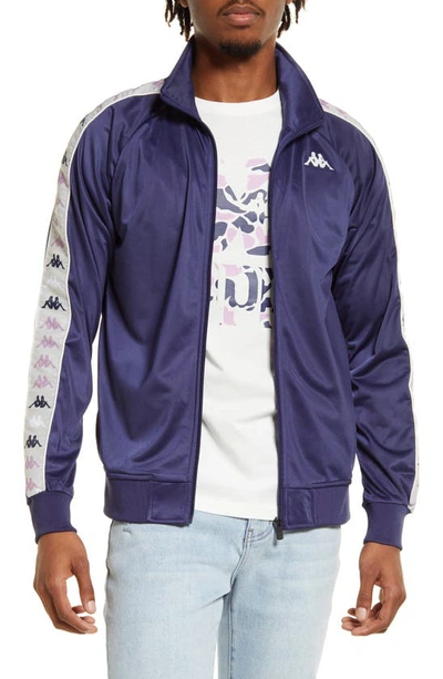 Kappa 222 Banda Dullo 2 Logo Tape Jacket In Blue/grey | ModeSens