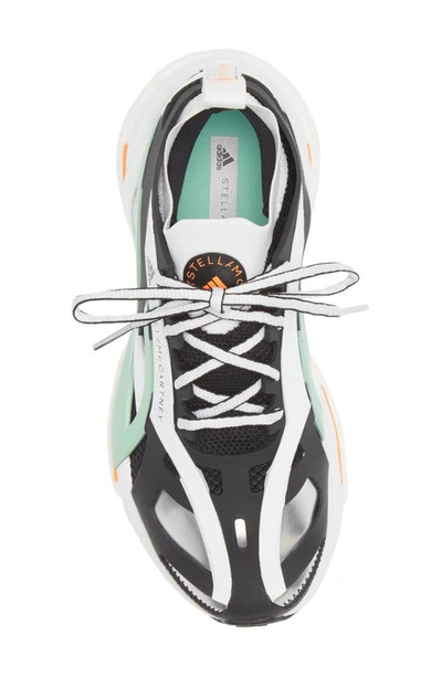 Shop Adidas By Stella Mccartney Solarglide Running Shoe In Cblack/ Ftwwht/ Bligrn