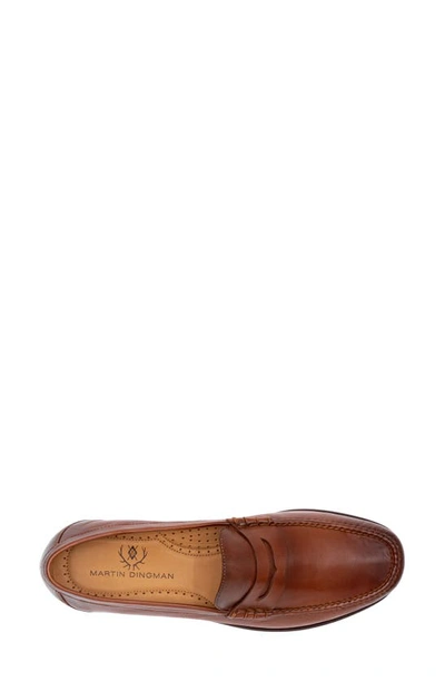 Shop Martin Dingman Maxwell Penny Loafer In Whiskey