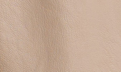 Commando Faux Leather Jogger Shorts In Sand