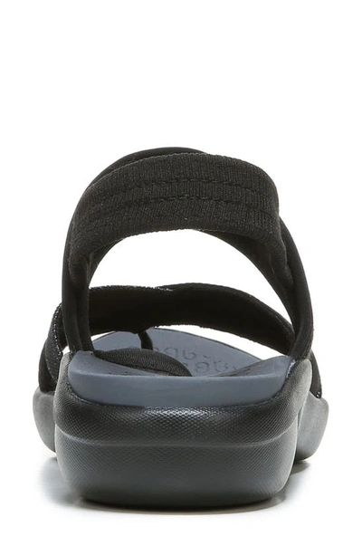 Shop Bzees Call Me Stretch Knit Slingback Sandal In Black