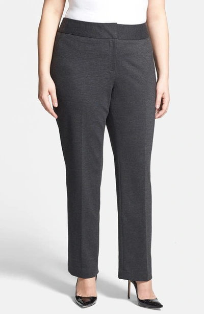 Shop Vince Camuto Stretch Trousers In Dark Heather Grey