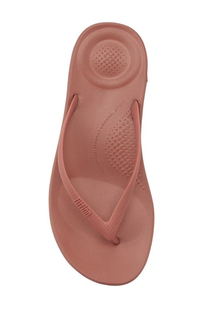 Shop Fitflop Iqushion Flip Flop In Warm Rose