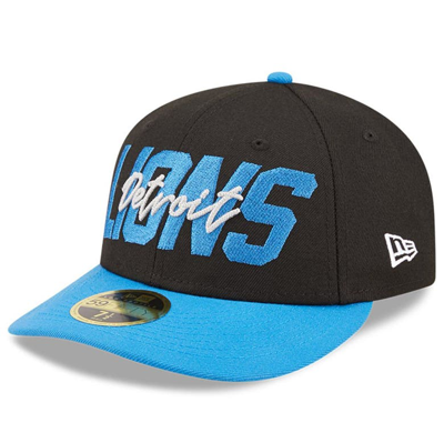 New Era Black/blue Detroit Lions 2022 Nfl Draft Low Profile