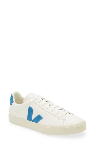 Shop Veja Gender Inclusive Campo Sneaker In Extra White/ Swedish Blue