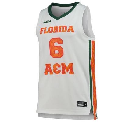 Shop Nike X Lebron James White Florida A&m Rattlers Replica Basketball Jersey