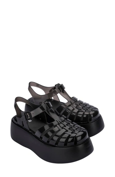 Melissa Women's Poss Water Resistant Platform Sandals In Black | ModeSens