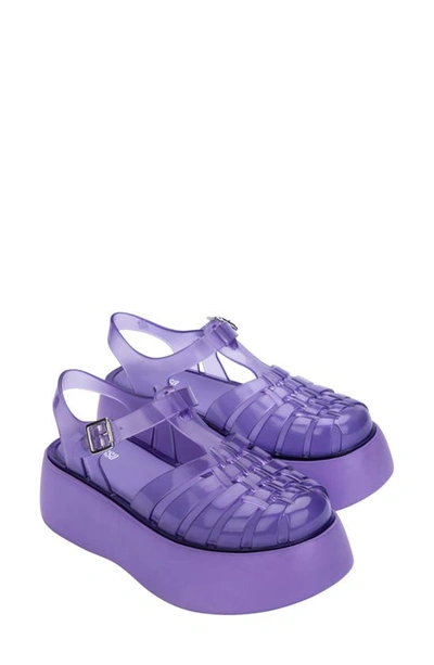 Shop Melissa Possession Plato Platform Jelly Sandal In Lilac