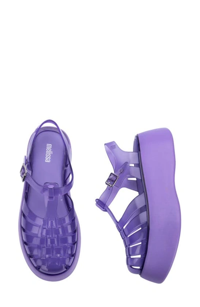 Shop Melissa Possession Plato Platform Jelly Sandal In Lilac