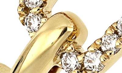 Bony Levy Varda Pavé Diamond Link Ring In 18k Yellow Gold