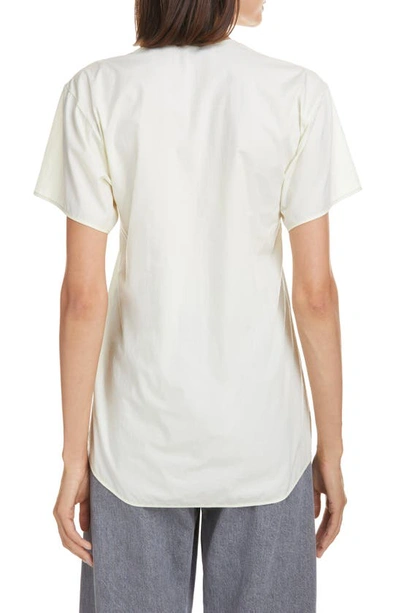 Shop Lemaire Scoop Neck Cotton T-shirt In Lemon Glaze 500