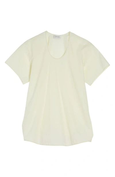 Shop Lemaire Scoop Neck Cotton T-shirt In Lemon Glaze 500