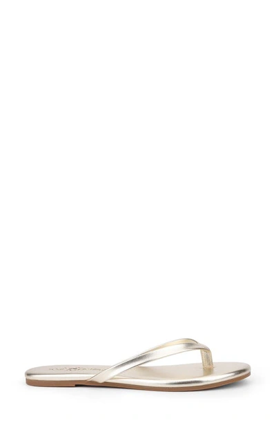 Yosi Samra Rivington Flip Flop In Gold