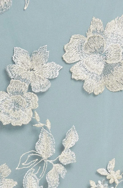 Alex Evenings Embroidered Lace Mock Jacket Cocktail Dress In Ice Sage