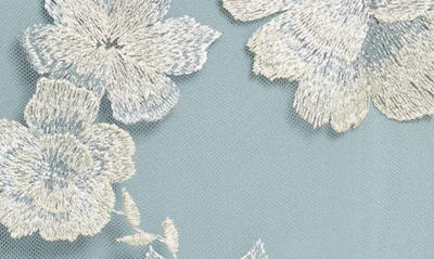 Alex Evenings Embroidered Lace Mock Jacket Cocktail Dress In Ice Sage