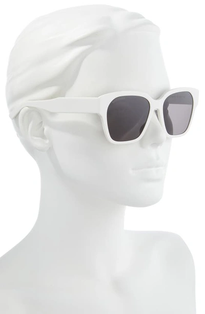 Shop Balenciaga 56mm Square Sunglasses In Ivory