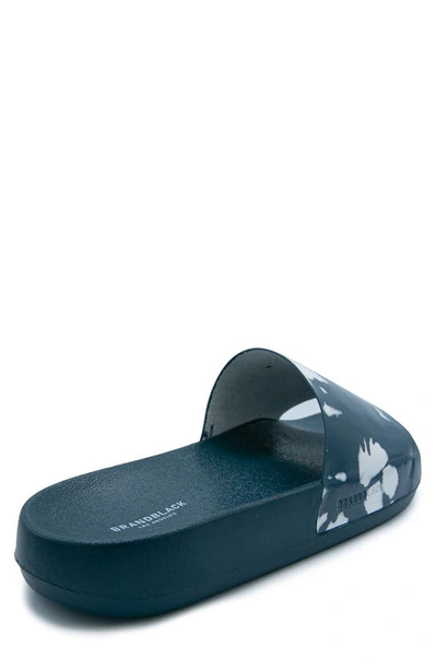 Shop Brandblack Kashiba Slide Sandal In Indigo Hawaiian