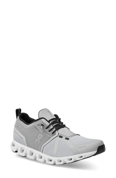 Shop On Cloud 5 Waterproof Running Shoe In Glacier/ White