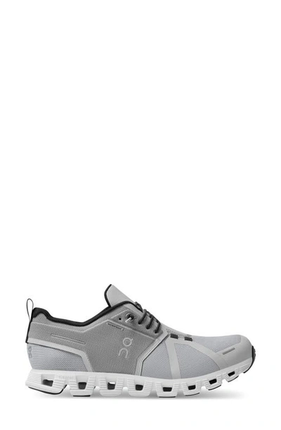 On Cloud 5 Waterproof Running Shoe In Glacier/ White