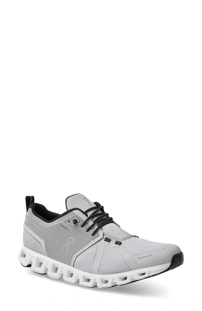On Cloud 5 Waterproof Running Shoe In Glacier/ White