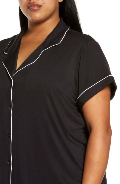 Shop Nordstrom Moonlight Eco Short Pajamas In Black