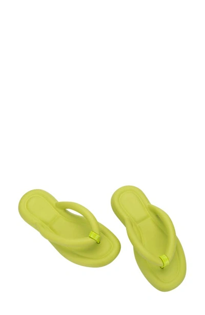 Shop Melissa Free Water Resistant Flip Flop In Green/ Lilac