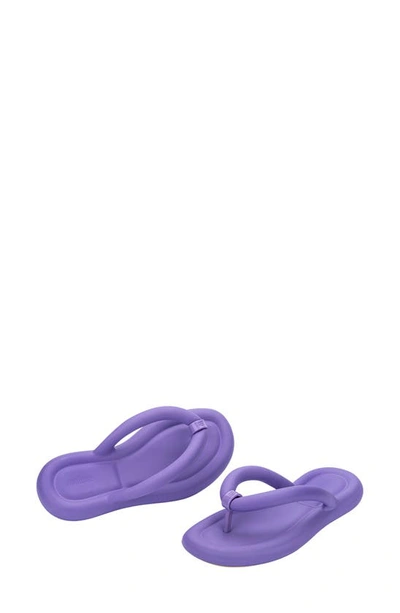 Shop Melissa Free Water Resistant Flip Flop In Yellow/ Lilac
