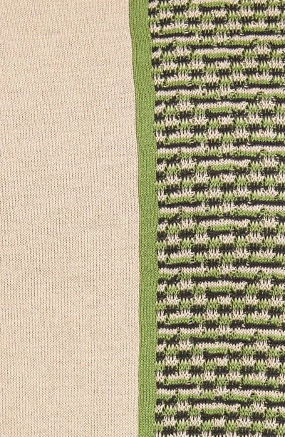 Shop Ahluwalia Texture Jacquard Merino Wool Vest In Green/ Beige