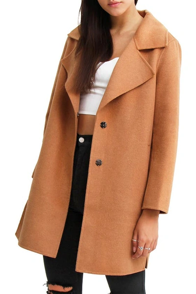 Shop Belle & Bloom Ex Boyfriend Wool Coat In Camel