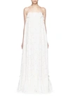 LANVIN Guipure lace strapless tier wedding gown
