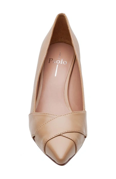 Shop Linea Paolo Palos Pointed Toe Pump In Desert Sand