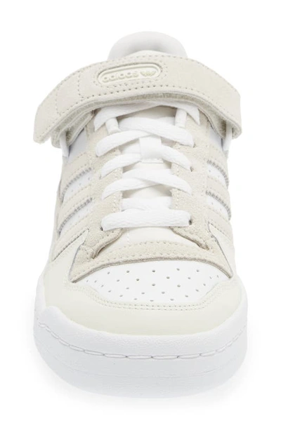 Shop Adidas Originals Forum Low Sneaker In White/ White Tint/ Orbit Grey