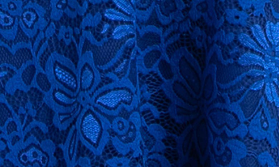 Kiyonna Mademoiselle A-line Lace Cocktail Dress In Sapphire