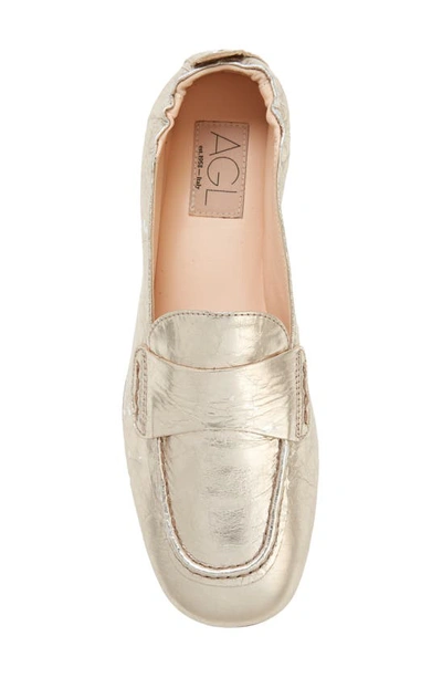 Shop Agl Attilio Giusti Leombruni Mara Loafer In Platinum