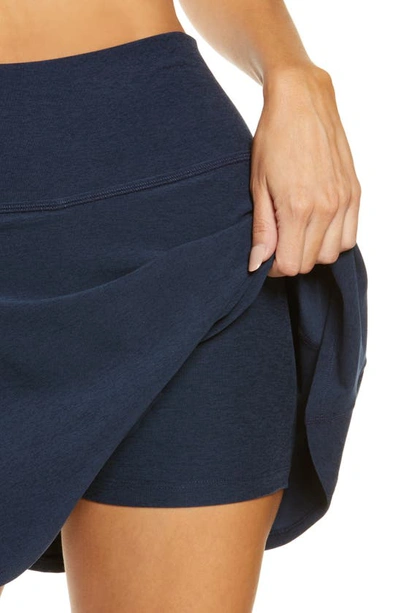 Shop Beyond Yoga Tie Breaker Circle Skirt In Nocturnal Navy