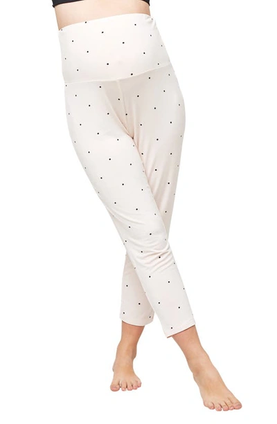 Nom Maternity Max Maternity Pajama/lounge Pants In Dots