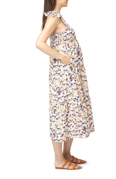 Shop Nom Maternity Ana Maternity/nursing Sundress In Bloom