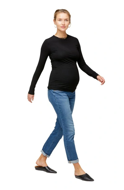 Shop Nom Maternity Liv Maternity T-shirt In Black