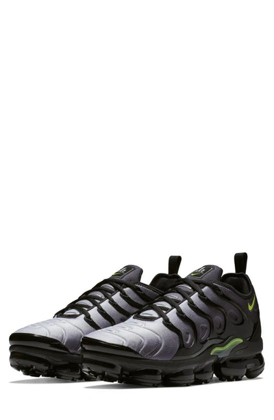 Shop Nike Air Vapormax Plus Sneaker In Black/ Volt/ White