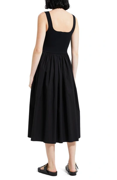 Shop Theory Gloss Midi Dress In Black