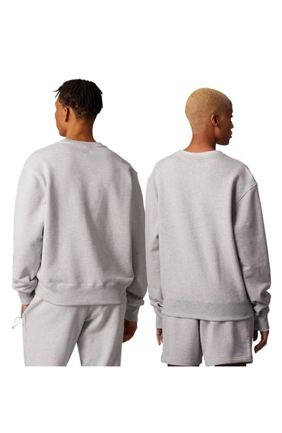 Shop Adidas Originals X Humanrace Cotton Sweatshirt In Light Grey Heather