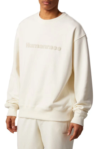 Shop Adidas Originals X Humanrace Cotton Sweatshirt In Off White