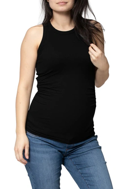 Shop Nom Maternity Maternity Racerback Tank In Black