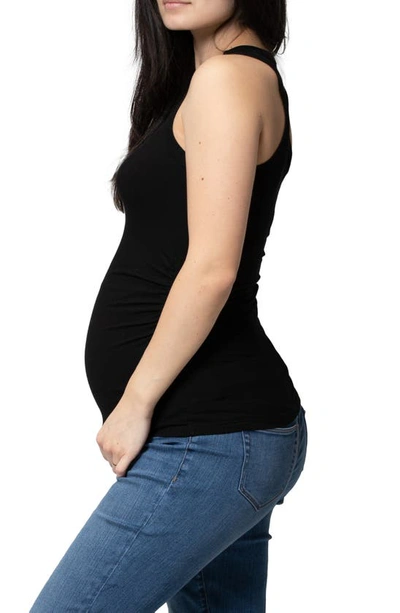 Shop Nom Maternity Maternity Racerback Tank In Black