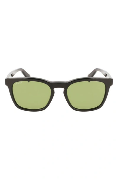 Shop Lanvin 54mm Rectangular Sunglasses In Black