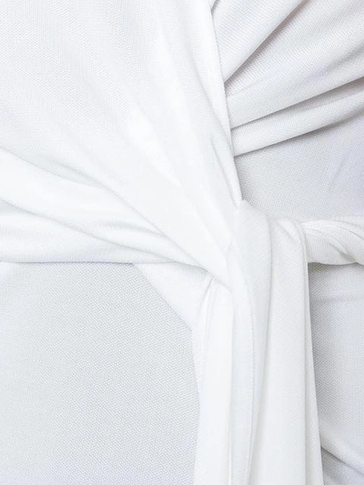 Shop Givenchy Draped Wrap Blouse - White