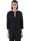 STELLA MCCARTNEY Stella Mccartney Women’S V Knit Sweater From Pre Ss16 In Black